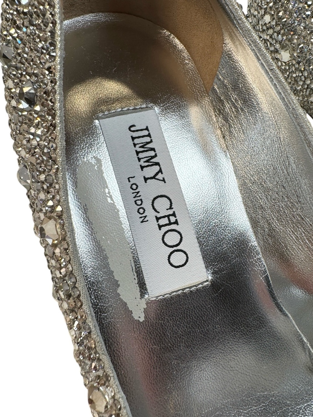 Jimmy Choo "Cinderella" Allure Crystal Covered Pointy Toe Pumps Heels 9 / 39 - Picture 8 of 16